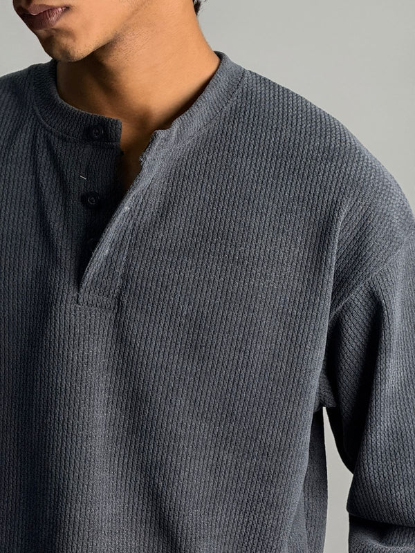 Premium Henley Full Sleeve T-Shirt