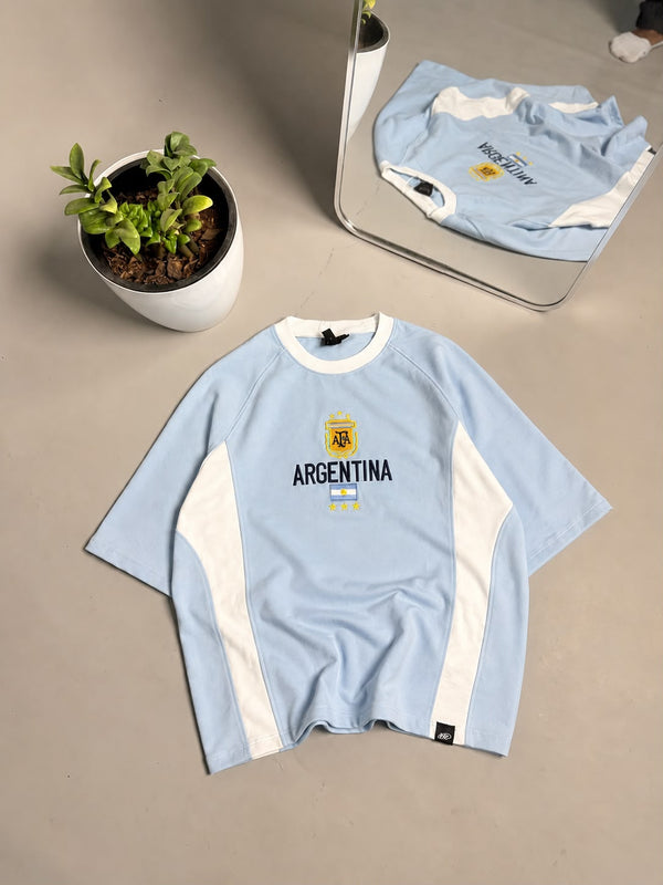 Oversized Embroidery Tshirt (Argentina)