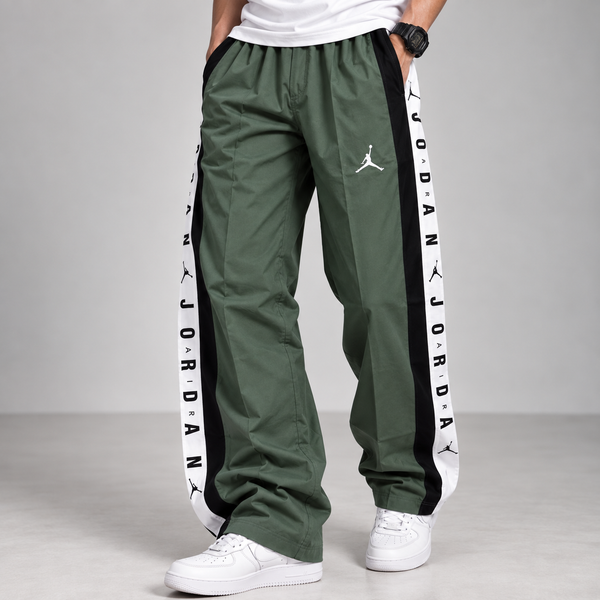 Olive Green Track Pants