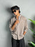 Linen Brown Micro Check Shirts