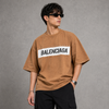 Brown Graphic Five-Sleeve T-Shirt