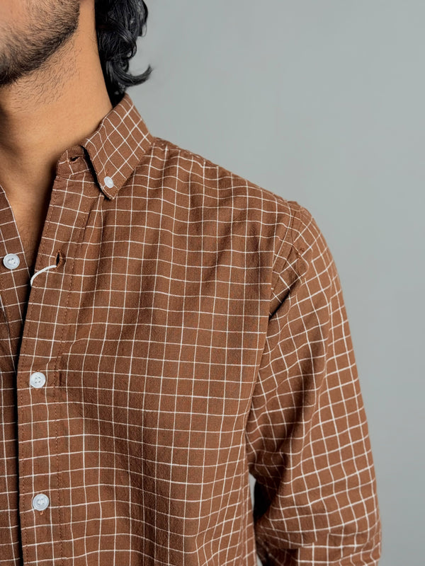 Brown Checks Shirt
