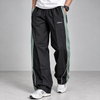 Black Straight Fit Track Pants