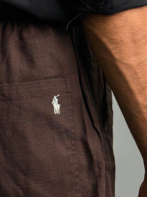 IMP LINEN PANTS [BROWN]