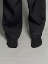 Black Wide Leg Baggy Gurkha Pants