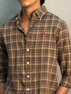 Brown Checks Shirt