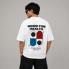 White Pill Graphic Five-Sleeve T-Shirt