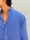 SUPER MICRO CHECKS SHIRT [BLUE]