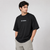 Five sleeve Backprint Tshirt (Black)