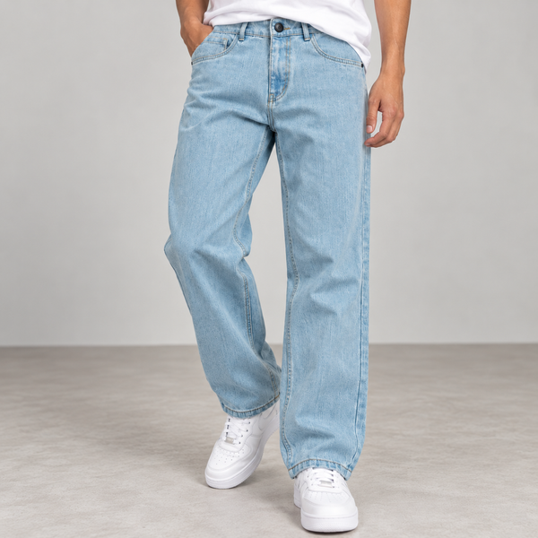 Light Blue Textured Jeans