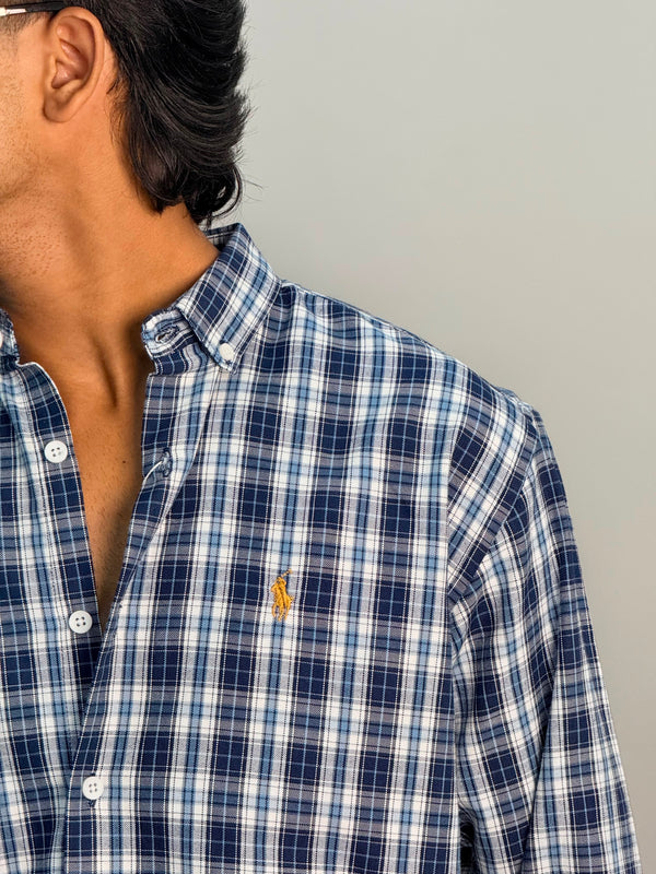 Premium Checks Shirt [BLUE]