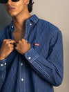 Denim Stripes Shirt [Dark Blue]