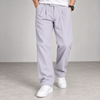 Pastel Lilac Slim-Straight Formal Pants