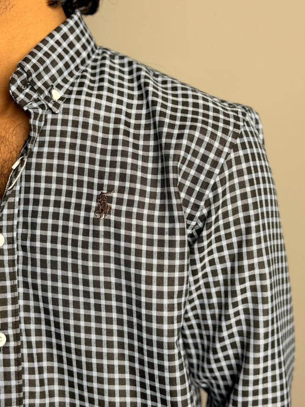 Blue & Black Checks Shirt