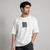 White Graphic Five-Sleeve T-Shirt