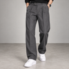 Dark Grey Pleated Gurkha Pants