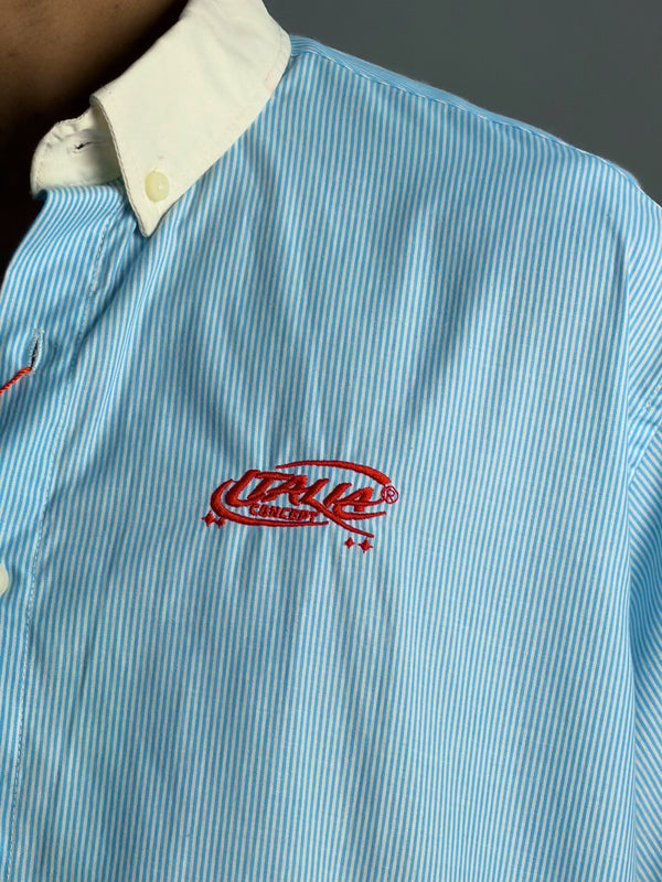 Light blue & white striped shirt