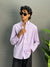 Purple Microchecks With Stars Shirt