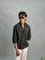 PLAIN SHIRT [POLY LYCRA,BLACK]