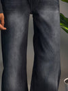 Wide Leg Black & White Jeans